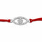 Zarkan Evil Eye Pure Silver Rakhi With Roli Chawal