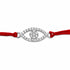 Zarkan Evil Eye Pure Silver Rakhi With Roli Chawal