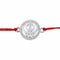Zarkan Khanda ☬ Precious Silver Rakhi With Roli Chawal