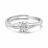 Fine Silver AD Solitaire Ring