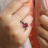 925 Silver Dragon Ring With Ruby