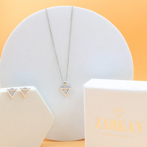 Zarkan Tricon Silver Jewelry Set