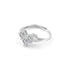 Zarkan Triple Beau Heart shape Silver Ring