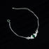 Zarkan Green Bits of Bloom Silver Bracelet