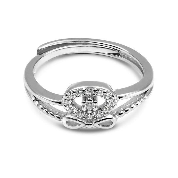 Zarkan Butterfly AD Pure Silver Ring