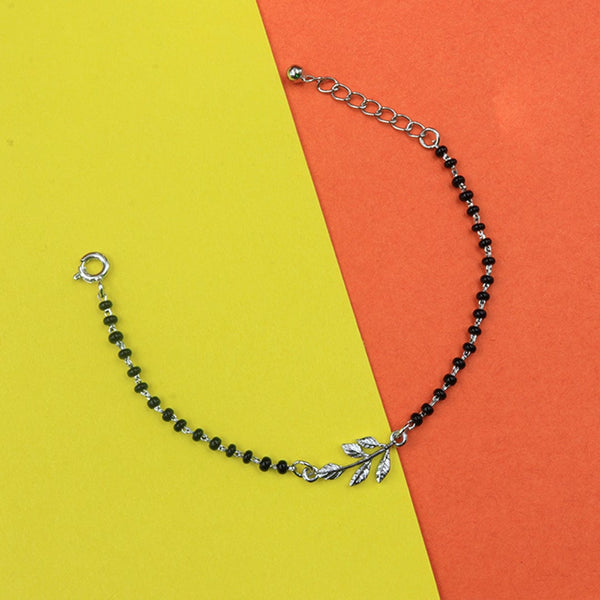 Zarkan Checkered Linear Silver Bracelet