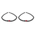 Zarkan 925 Silver Red Eye Nazaria Anklet With High Quality Marcasite Stones