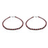 Zarkan 925 Silver Nazaria Anklet With High Quality Black & Red Marcasite Stones