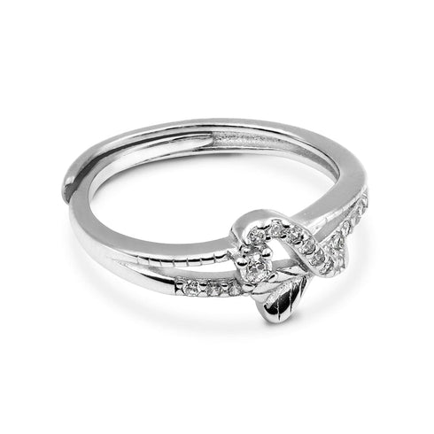 Zarkan Leaves Petals Cute Sterling Silver Ring