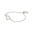 Zarkan Love Heart Minimal Silver Bracelet