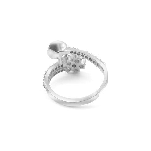 Zarkan Ravishing Rose Silver Ring