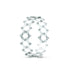 Zarkan Silver Studded Supple Convertible Bracelet & Ring (RING Kada)