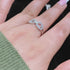 Zarkan Double Link Zircon Silver Ring