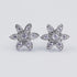 Zarkan Lily Zircon Silver Studs