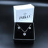 Zarkan The Lover's Gift Blue Silver Jewelry Set