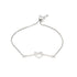 Zarkan Infinity Heart Silver Bracelet
