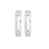 Zarkan Semi Hoop Minimal Silver Studs