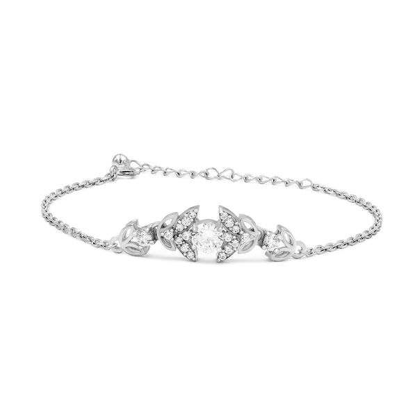 Zarkan Bits of Bloom Silver Bracelet