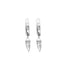 Zarkan Bullet Style Hoop Pure Silver Earing