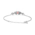 Zarkan Red Bits of Bloom Silver Bracelet