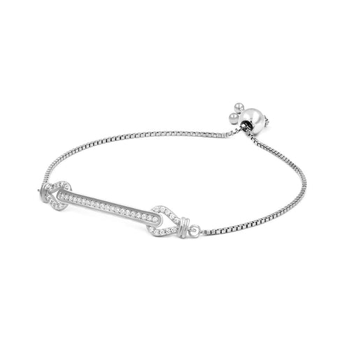 Zarkan 925 Silver Line Bracelet