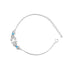 Zarkan Blue Bits of Bloom Silver Bracelet