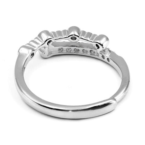 Zarkan Minimal Heart Love Sterling Silver Ring