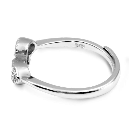 Zarkan Butterfly Style Minimal Silver Ring