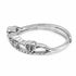 Zarkan Triple Heart Ziron Crown Silver Ring