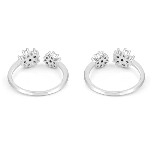 Zarkan Flow of Floras Silver Toe Rings