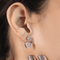 Zarkan Signature Love Silver Drop Studs