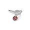 Zarkan Ravishing Rose Gold with leaf Silver RIng