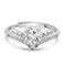 Zarkan 925 Silver Eagle Solitaire American Diamond Ring