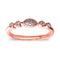 Zarkan Eye of Protection Rose Gold Pure 925 Silver Ring