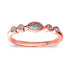 Zarkan Eye of Protection Rose Gold Pure 925 Silver Ring