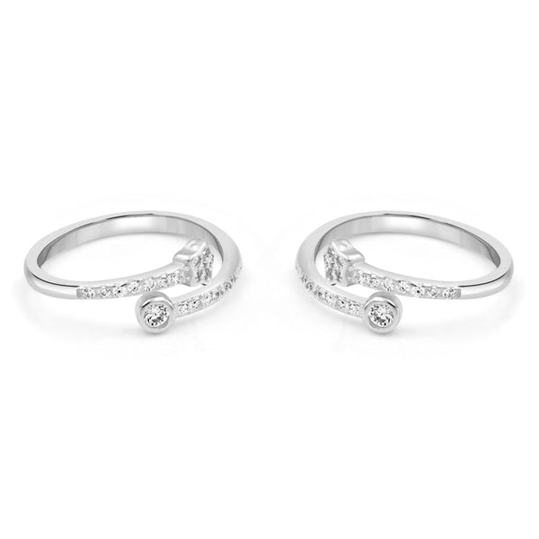 Zarkan Exceeding Excellence Silver Toe Rings