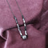 Zarkan 3D Box charm chain Silver Necklace