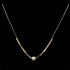 Zarkan rose Gold 3D Box charm chain Silver Necklace