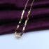 Zarkan rose Gold 3D Box charm chain Silver Necklace