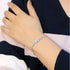 Zarkan Bits of Bloom Zircon Silver Bracelet
