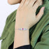 Zarkan Red Bits of Bloom Silver Bracelet