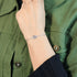 Zarkan Leaf Cut Linear Silver Bracelet