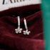 Zarkan Floral Hoop Silver Earing