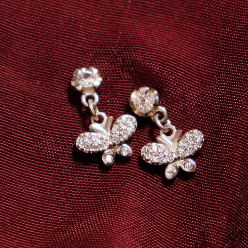 Zarkan Honey Bees Silver Drop Stud