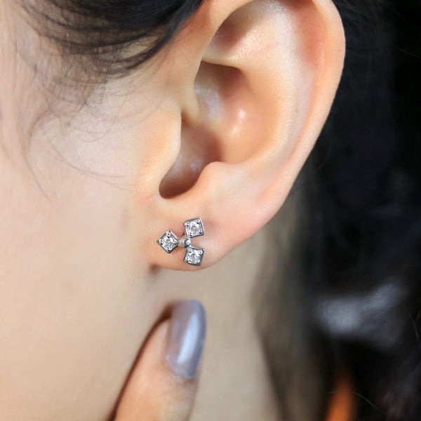 Zarkan Trio Trip Silver Studs