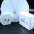 Zarkan Eye of The Queen Red Silver Jewelry Set