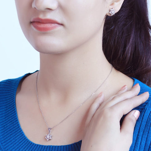 Zarkan Star Power Silver Jewelry Set