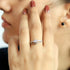 Zarkan Minimal Elegant Zircon Silver Ring
