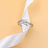 Zarkan Dual Heart Minimal Pure Silver Ring