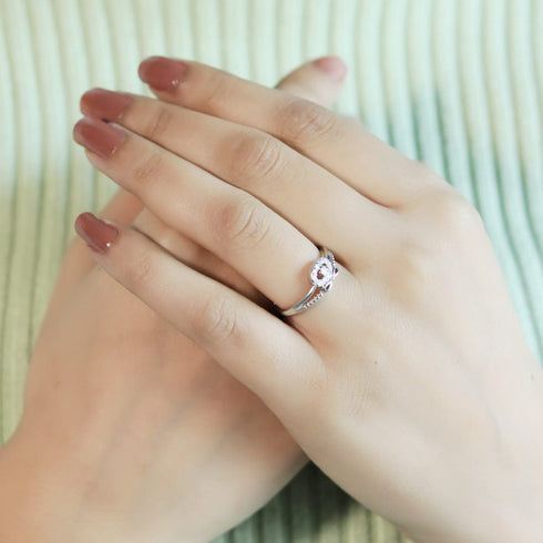 Zarkan Butterfly AD Pure Silver Ring